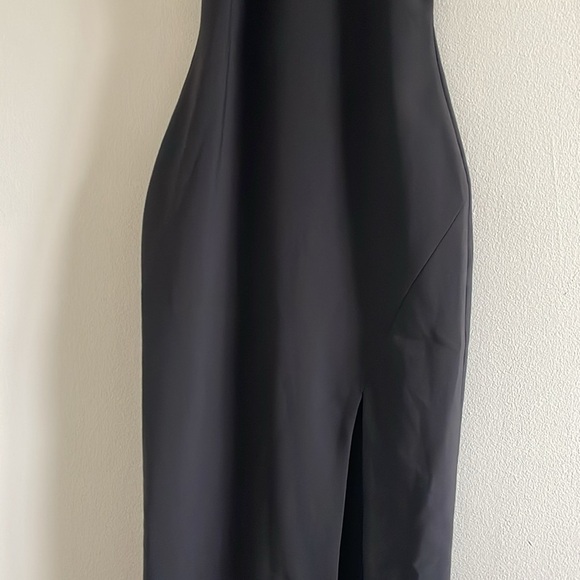Likely Jennings Halter Gown Women’s Size 2 Floor Length Open‎ Back Slit Black - Picture 7 of 10